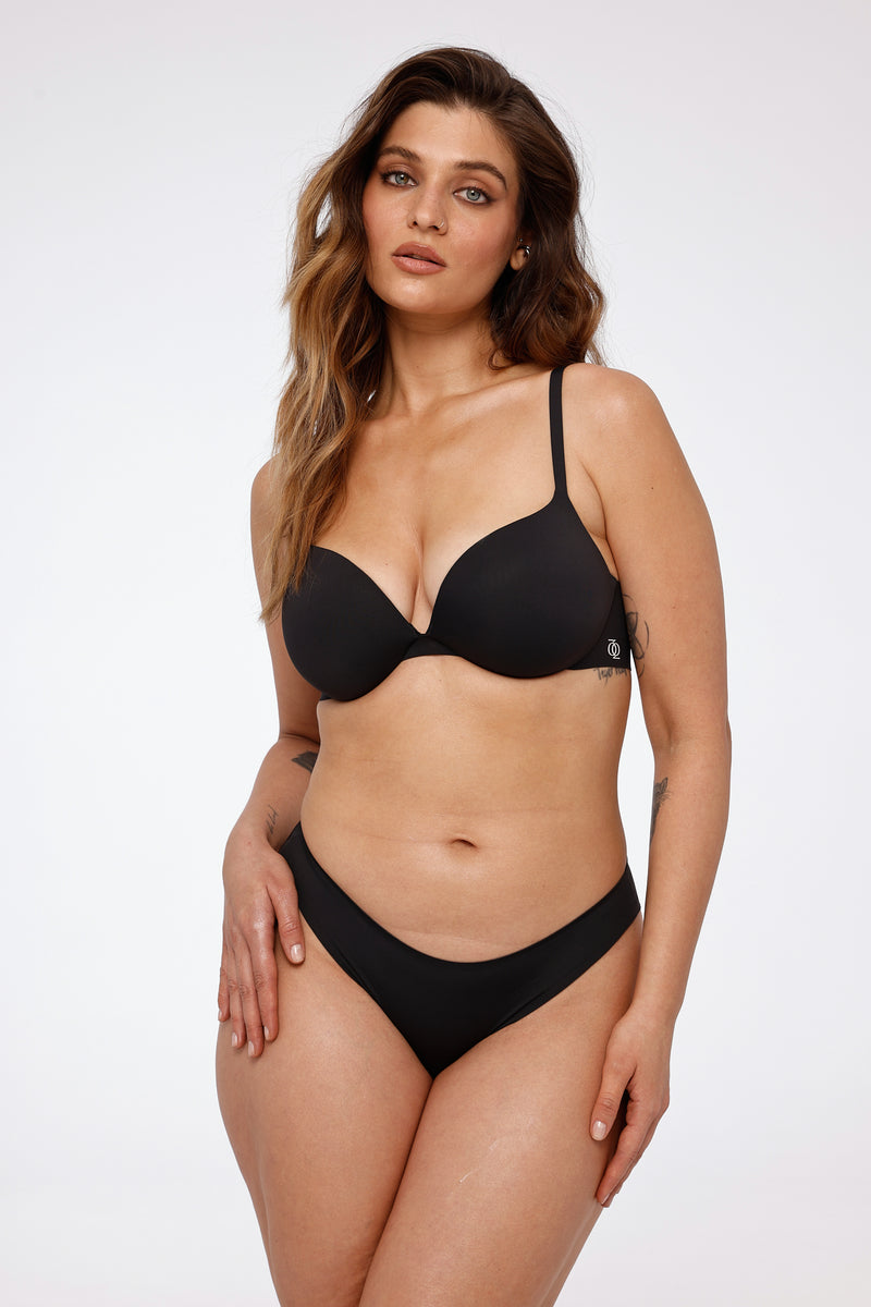 Second Skin Ultimate Push-Up Bra Graphite