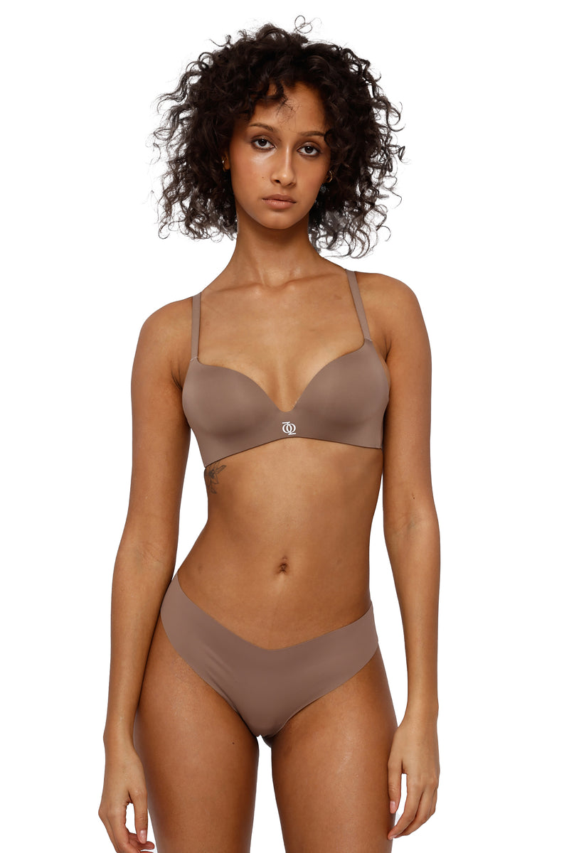 Second Skin Teardrop Bra Mushroom