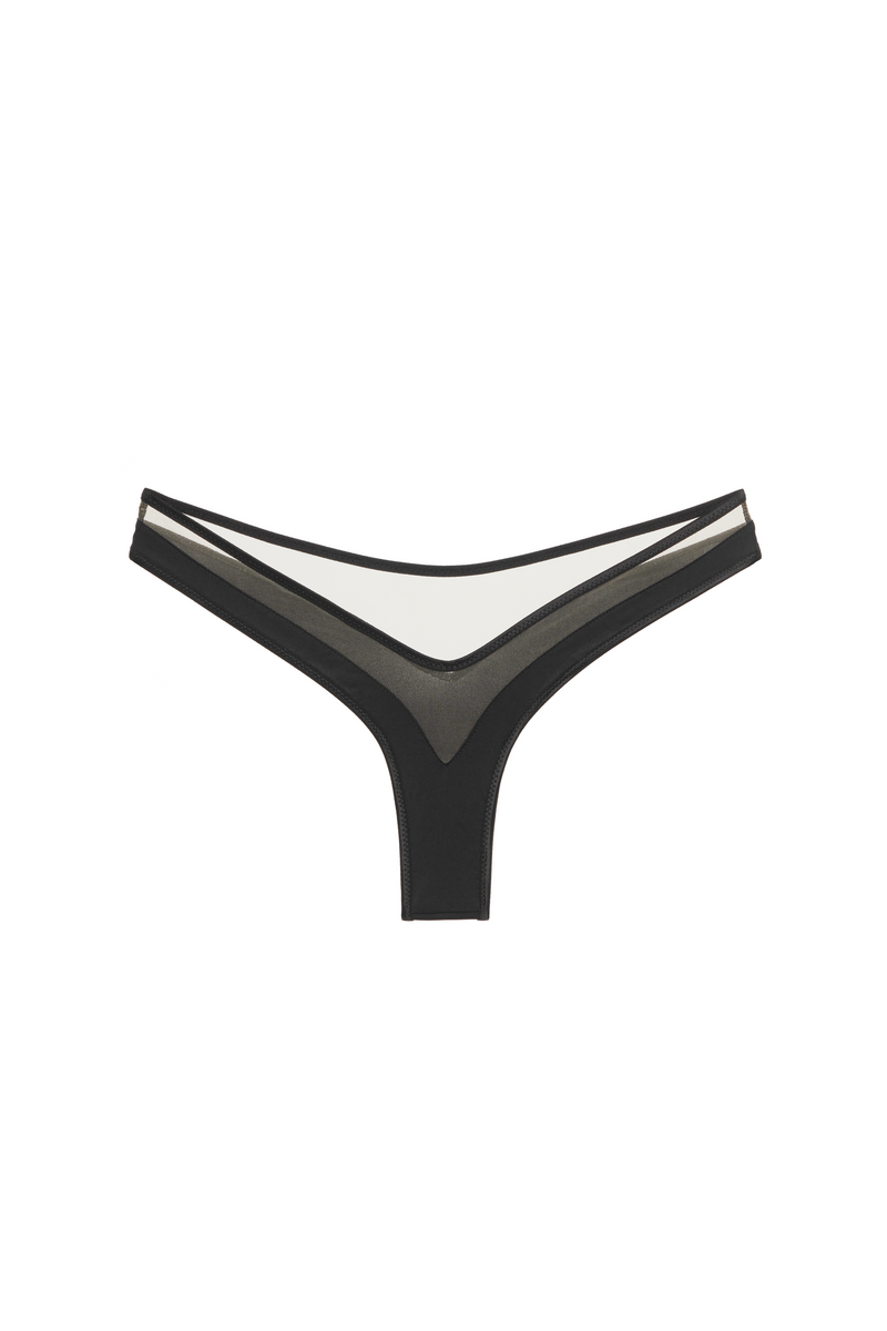 Forget Me Not Thong Black