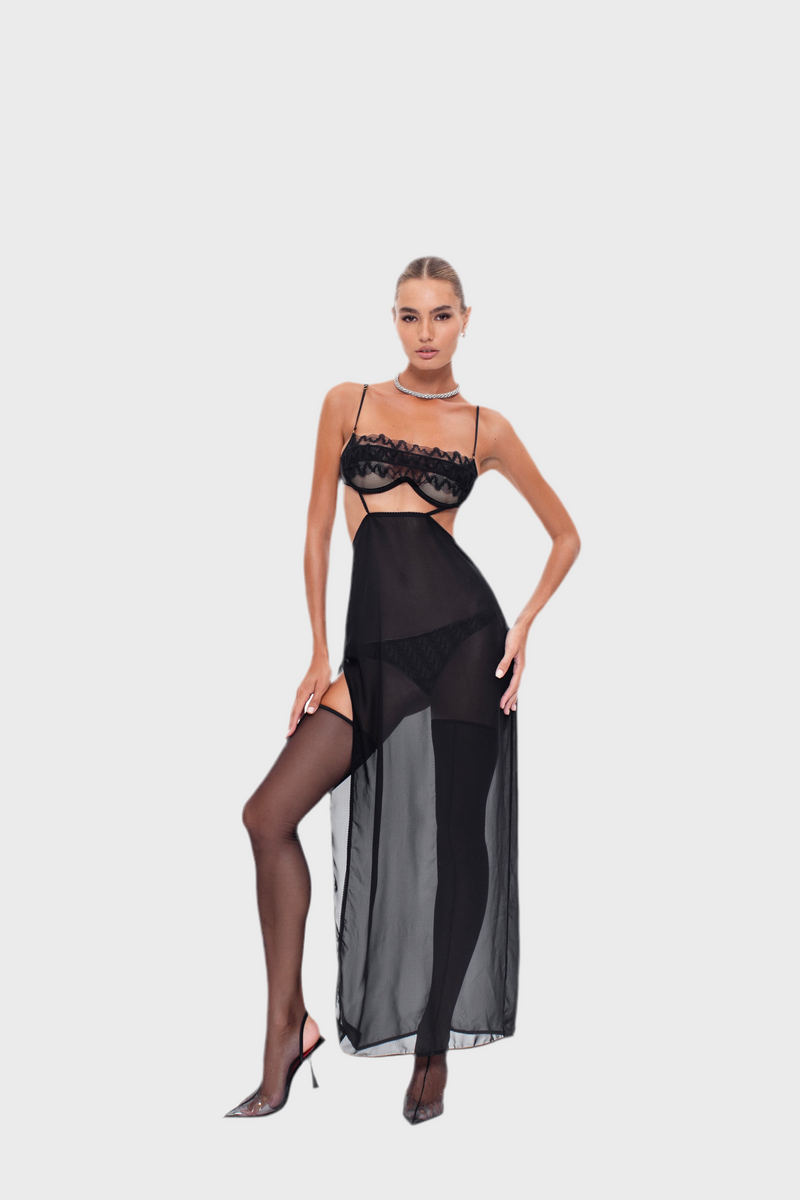 Stardust Maxi Dress Black