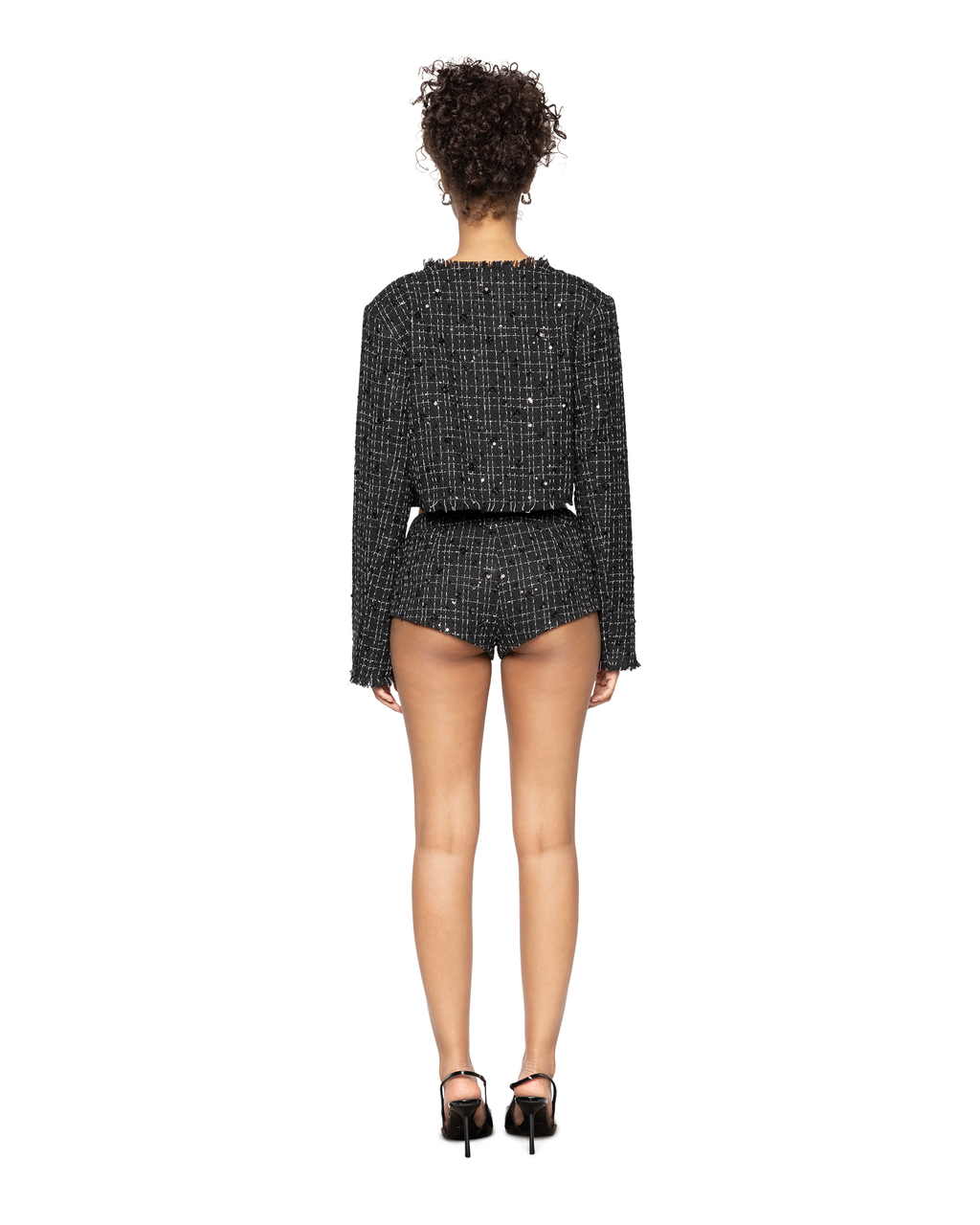 ASAP Tweed Shorts Black