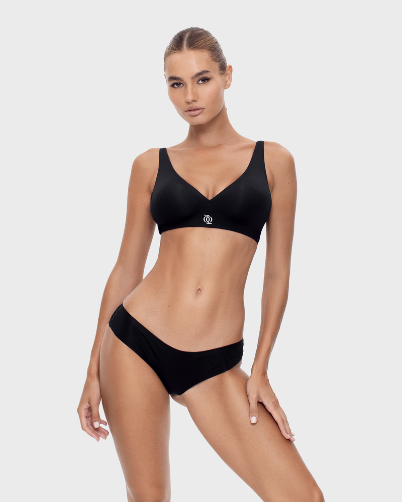 Second Skin Push Up Bralette Black QQ