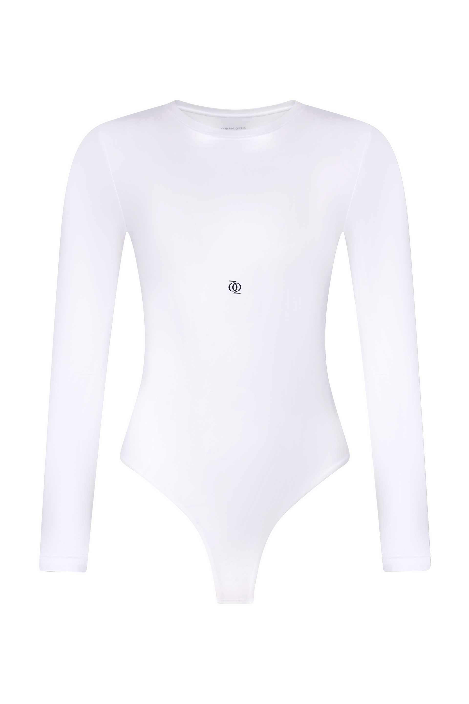 Second Skin Long Sleeve Crew-Neck Bodysuit White