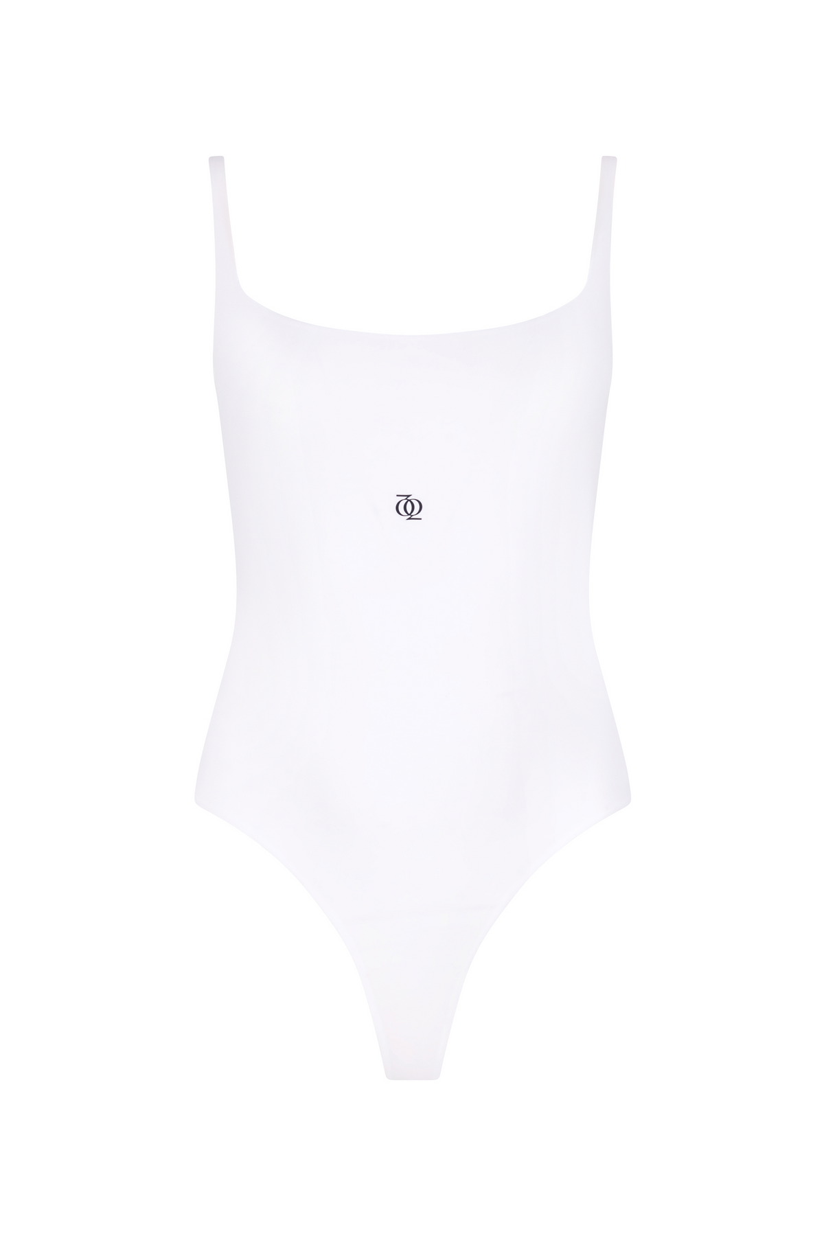 Second Skin Square-Neck Bodysuit White
