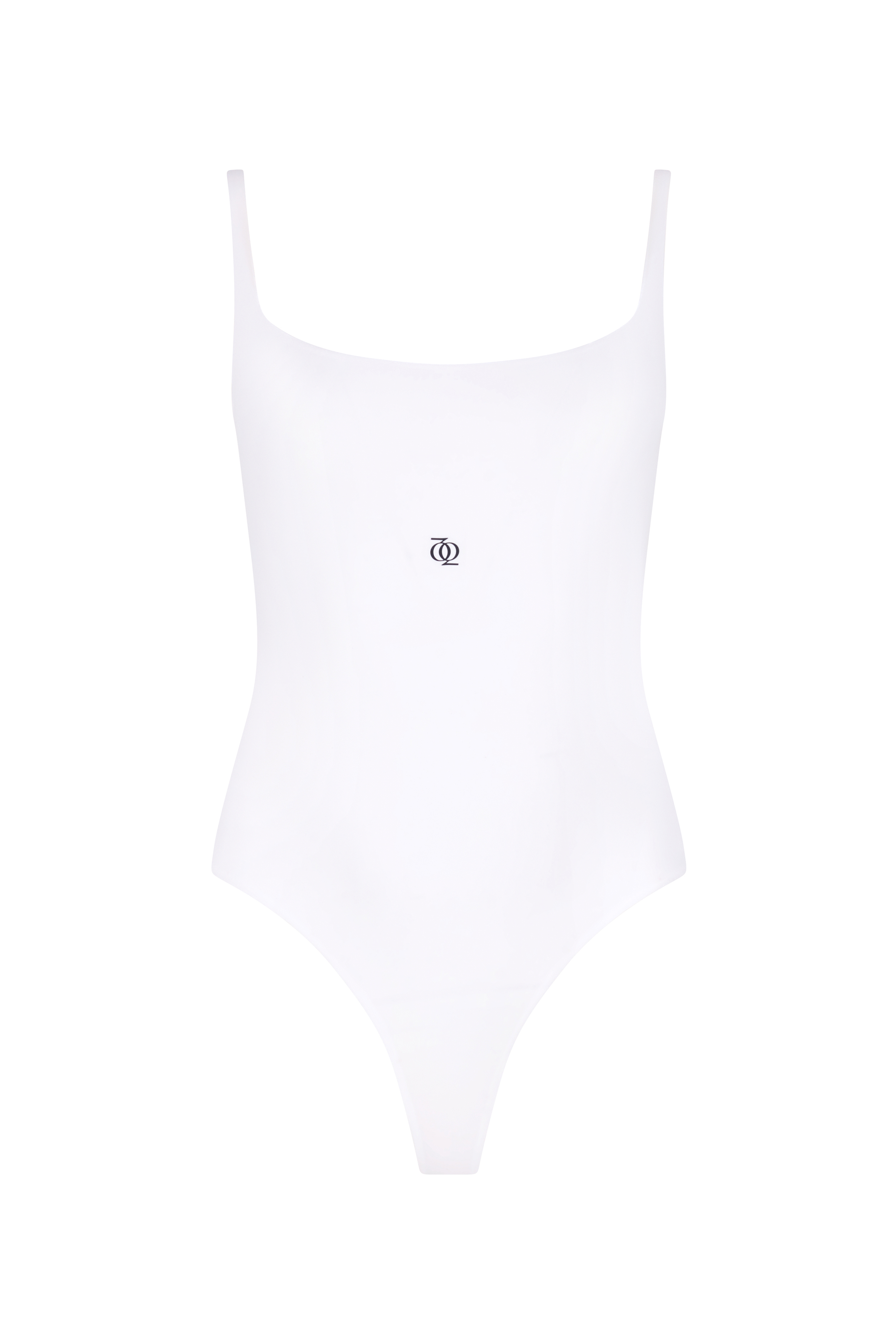 Second Skin Square-Neck Bodysuit White