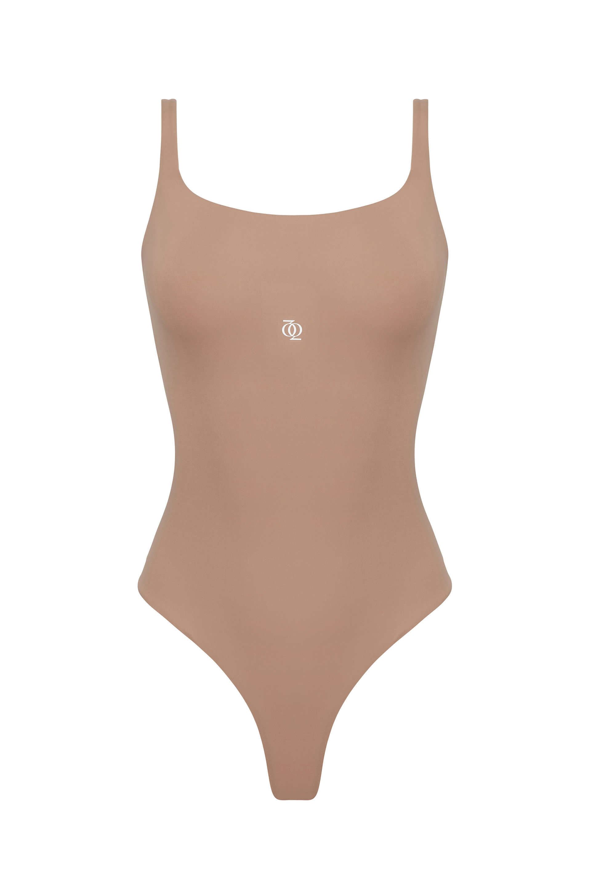 Second Skin Square-Neck Bodysuit Nude