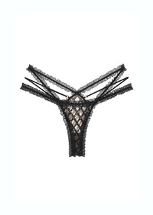 Valentina Thong Black