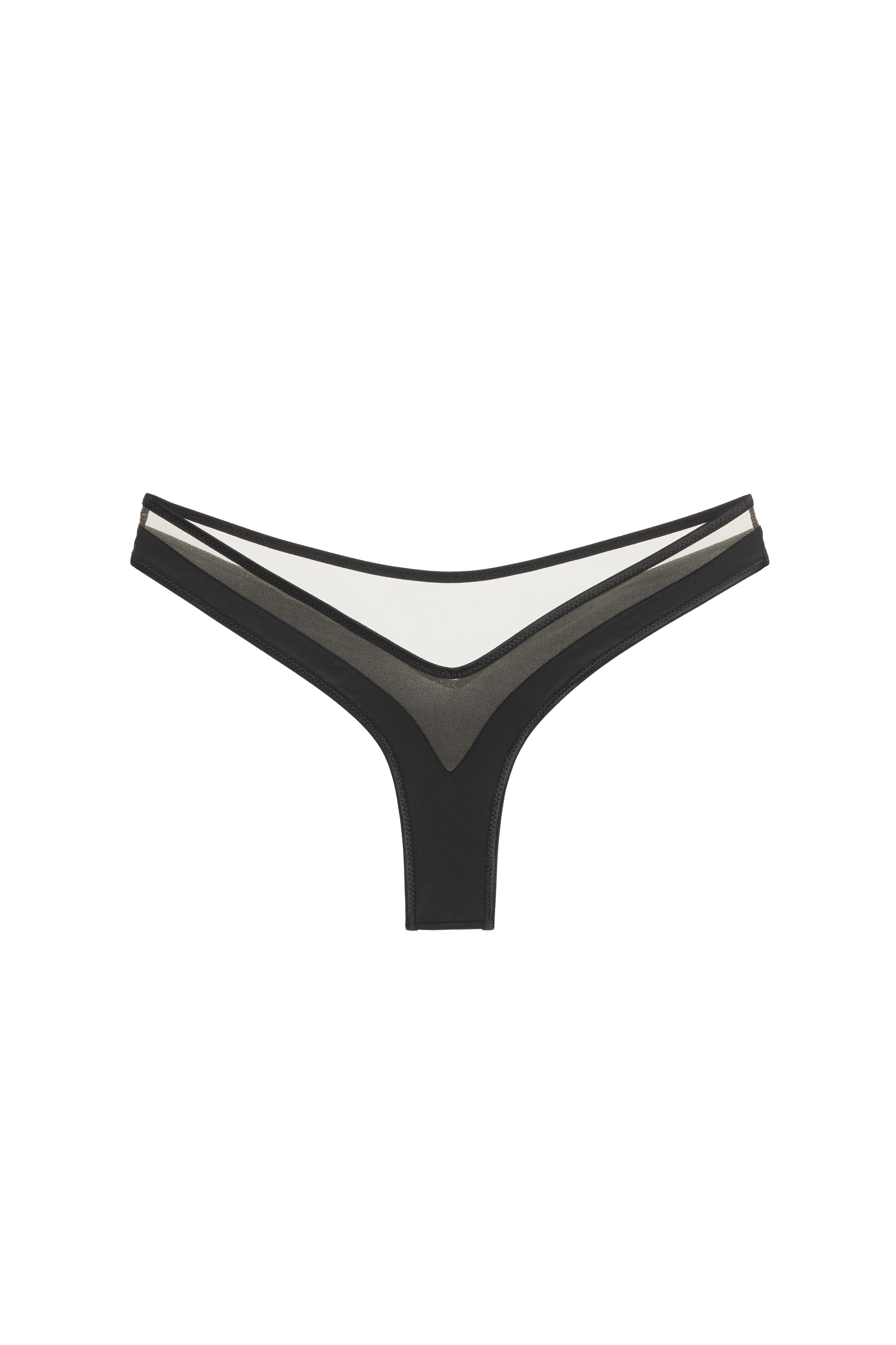 Forget Me Not Thong Black