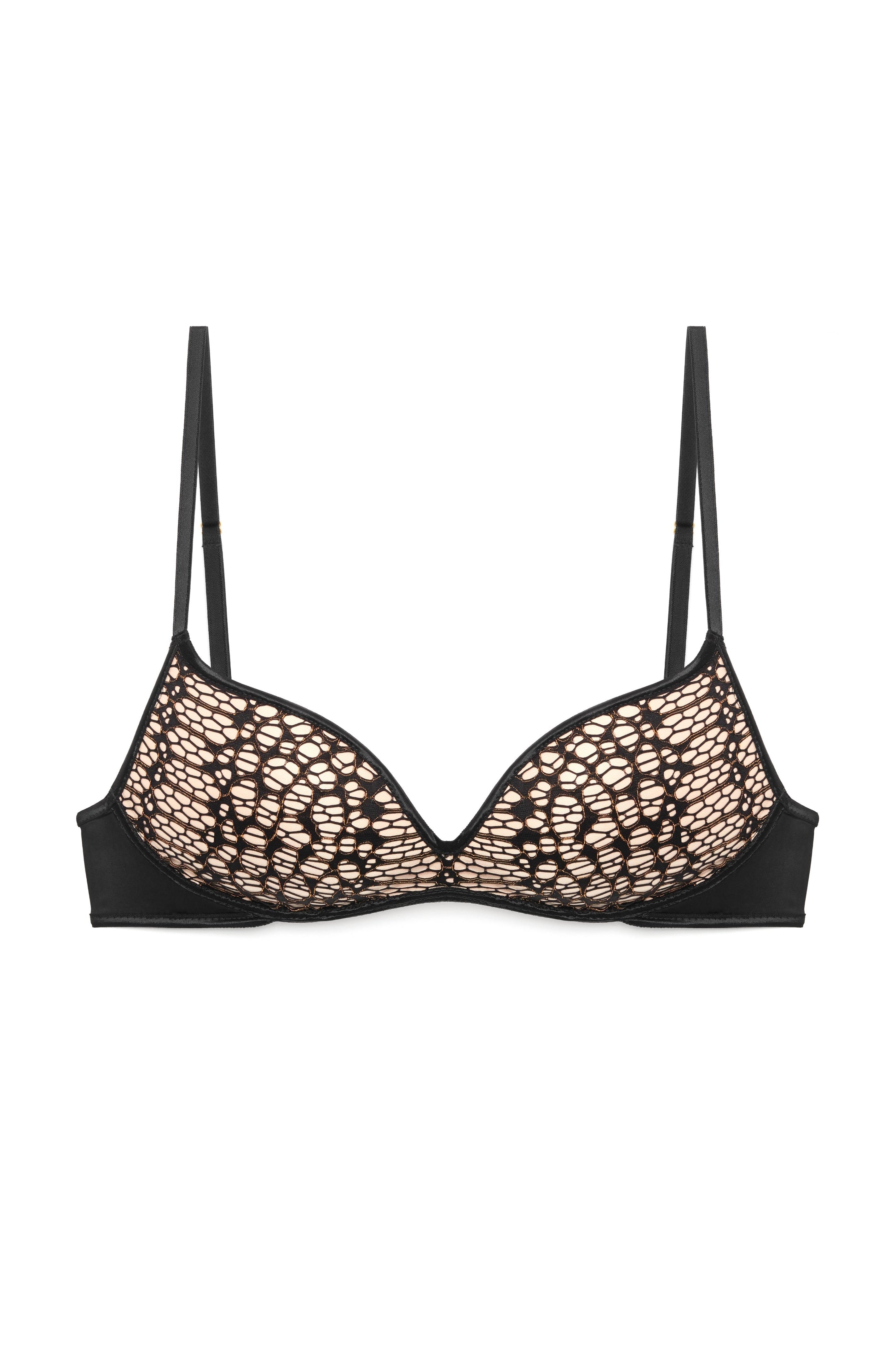 Miranda Pretty Wild Push Up Bra Black
