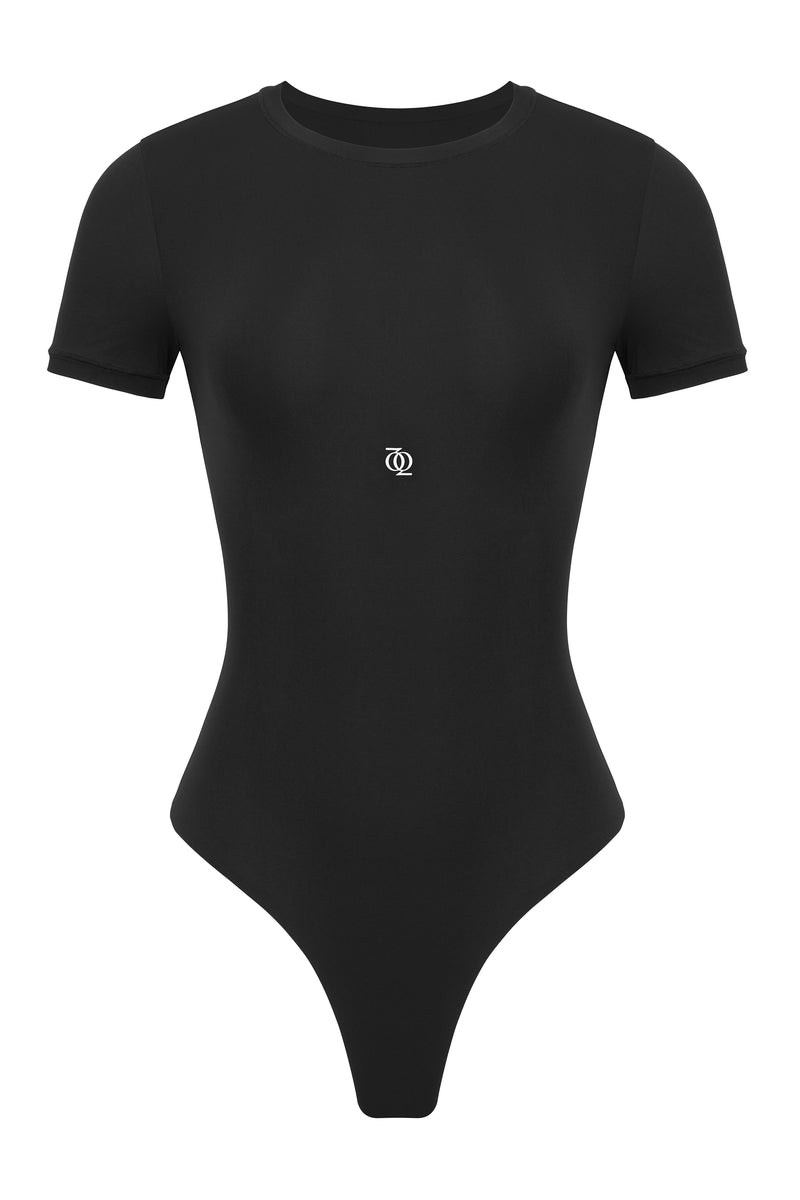 Second Skin T-Shirt Bodysuit Black