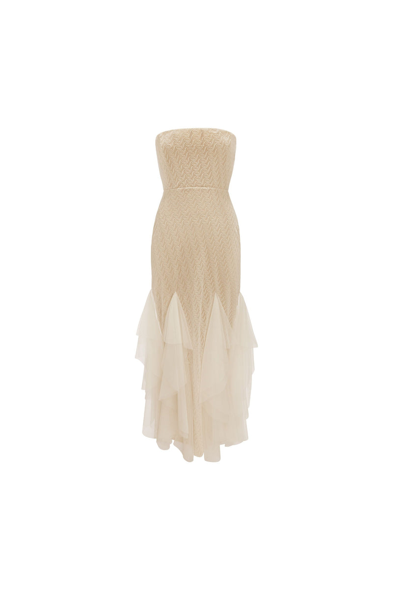 Alizee Strapless Dress White